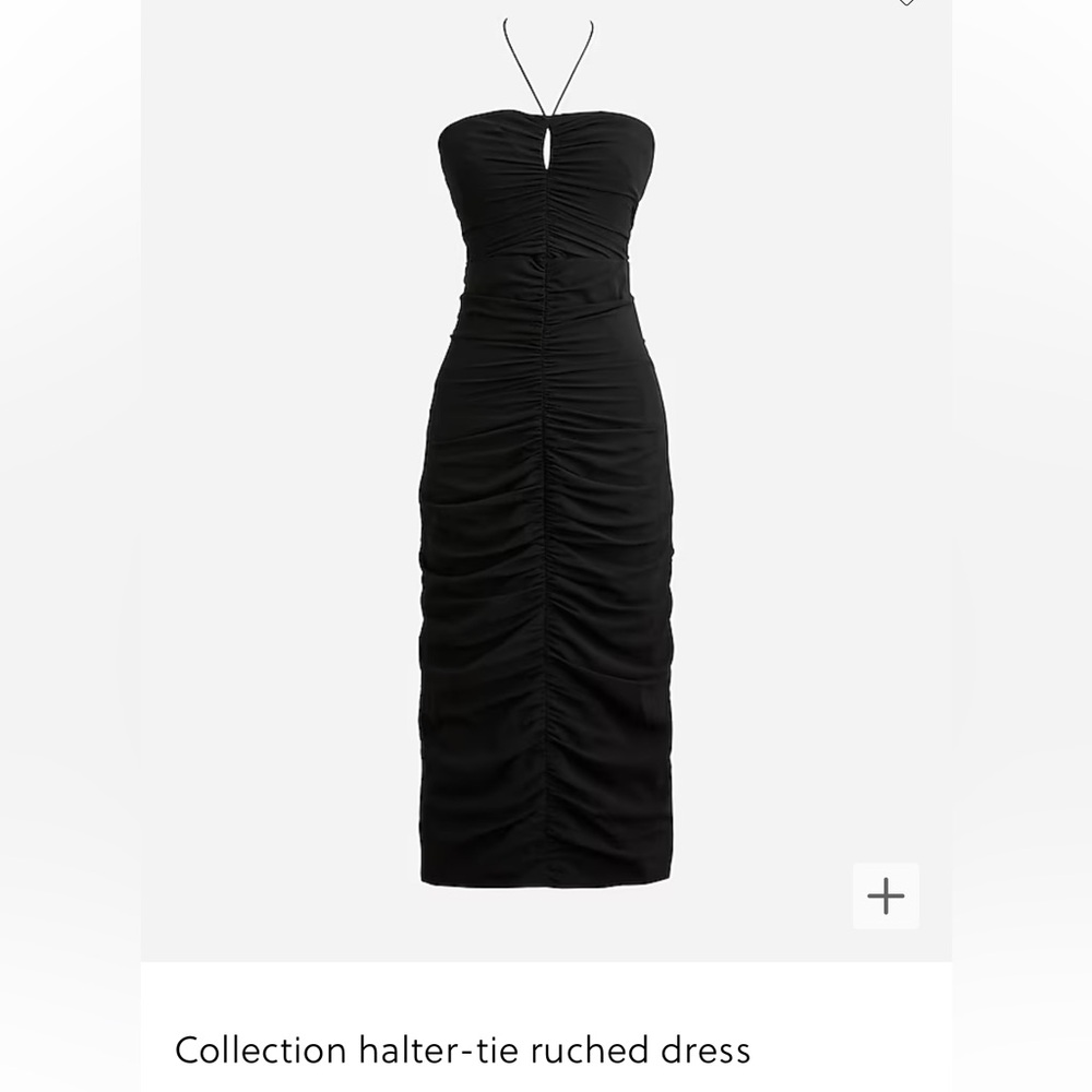 J.Crew Collection Halter Tie  Ruched Dress